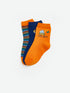 LC Waikiki Printed Baby Boy Socket Socks 3-Pack